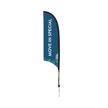Load image into Gallery viewer, The Montclair Feather Flag - Move In Special - 7' Premium Razor Sail Sign with Ground Spike