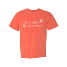 Load image into Gallery viewer, Comfort Colors Garment-Dyed Heavyweight T-Shirt - LEAD WITH A SERVICE HEART - CORE VALUE SHIRTS
