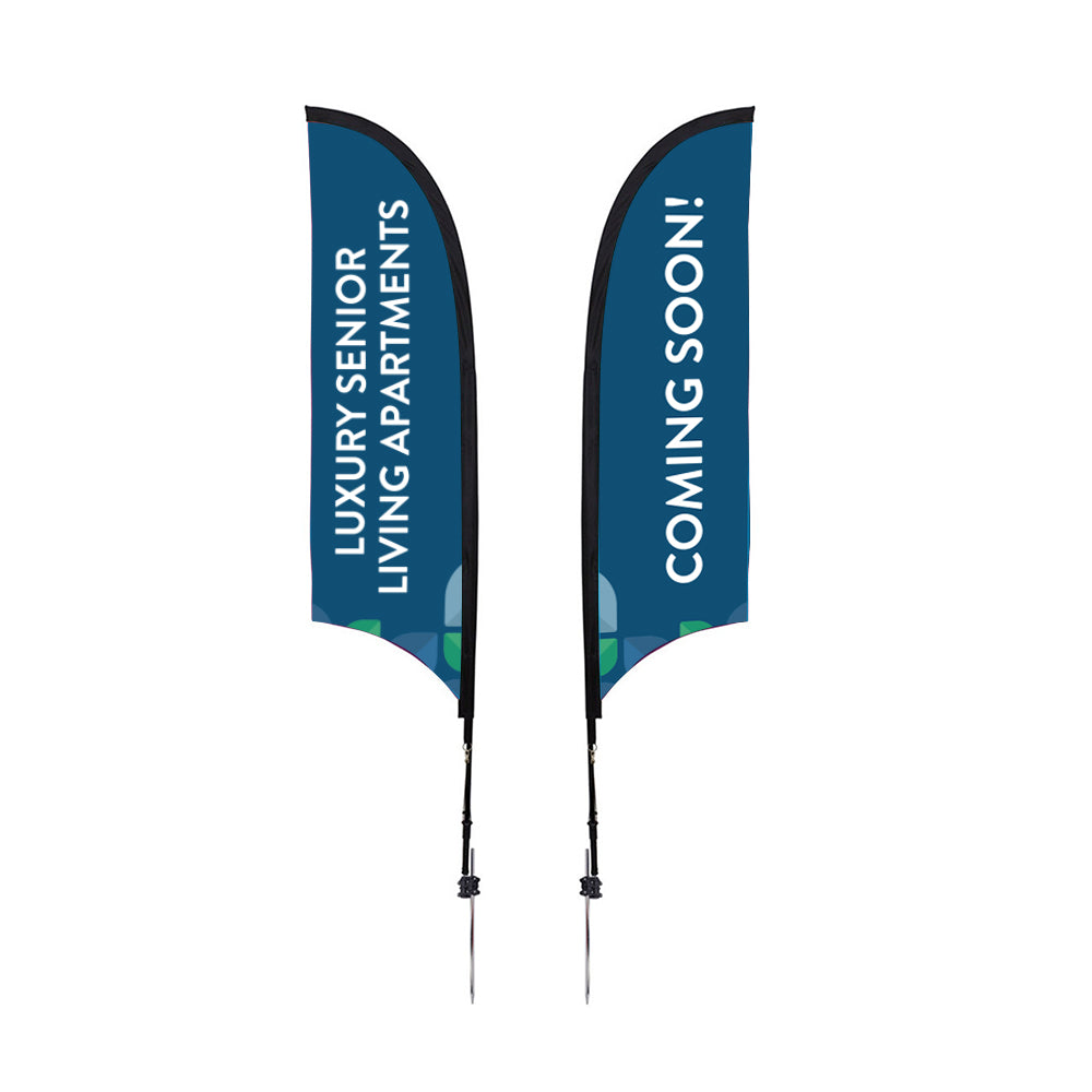 Salt Creek Feather Flag COMING SOON - 7' Premium Razor Sail Sign with ...